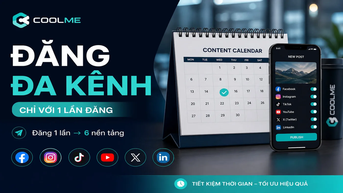 Tự Động Đăng Bài Đa Kênh 2026: 1 Lần Đăng, 6 Nền Tảng
