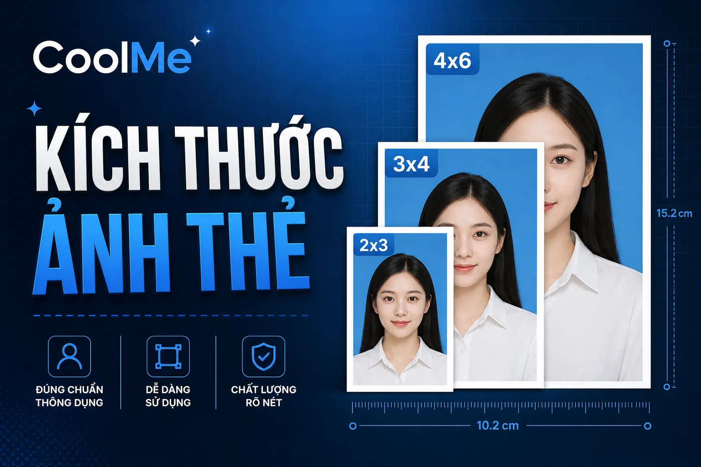 Kích Thước Ảnh Thẻ Chuẩn: 2x3, 3x4, 4x6, 5x5 — Bảng Quy Đổi