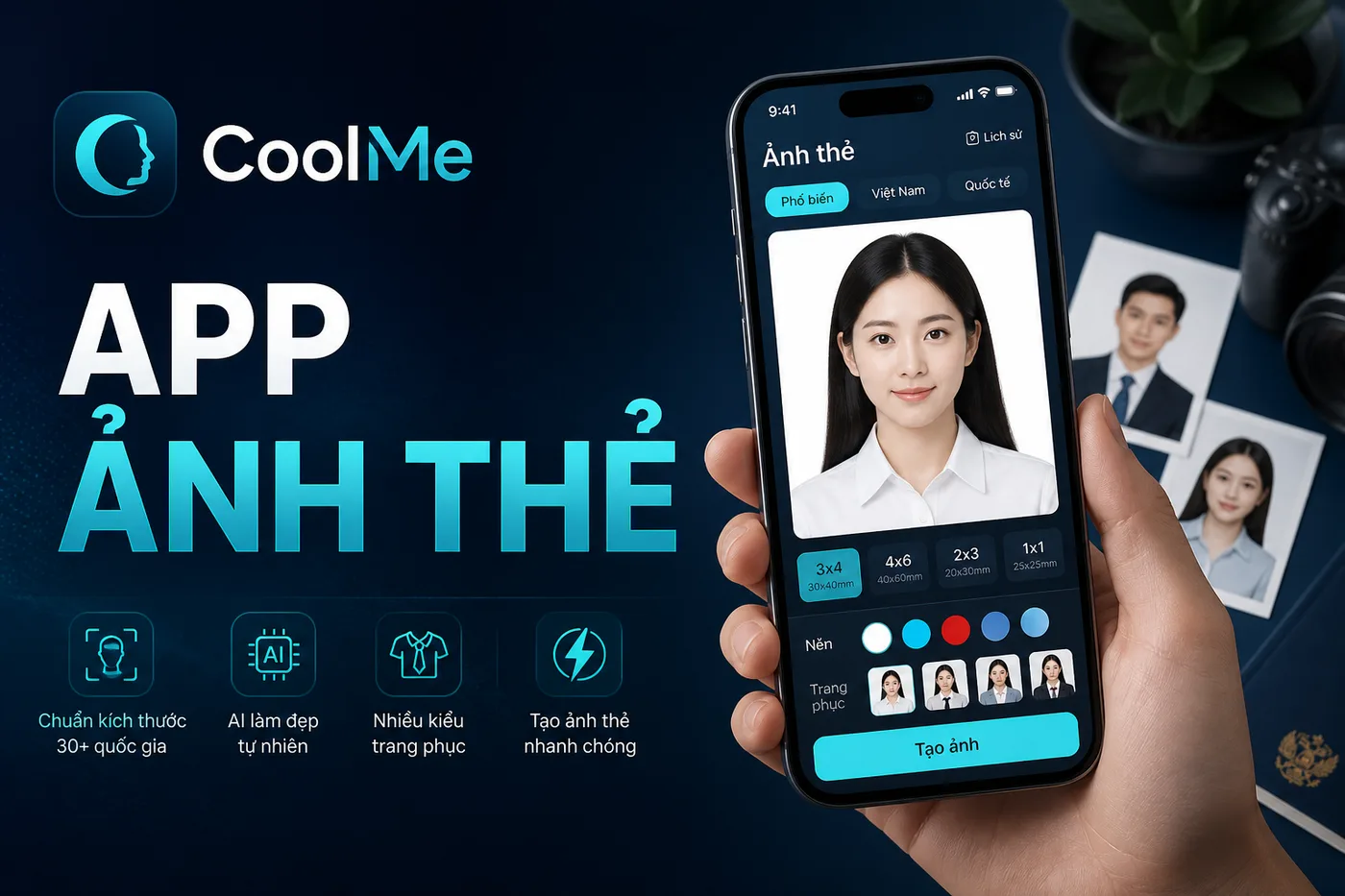 App Chụp Ảnh Thẻ 2026: Tiêu Chí Chọn và Vai Trò CoolMe