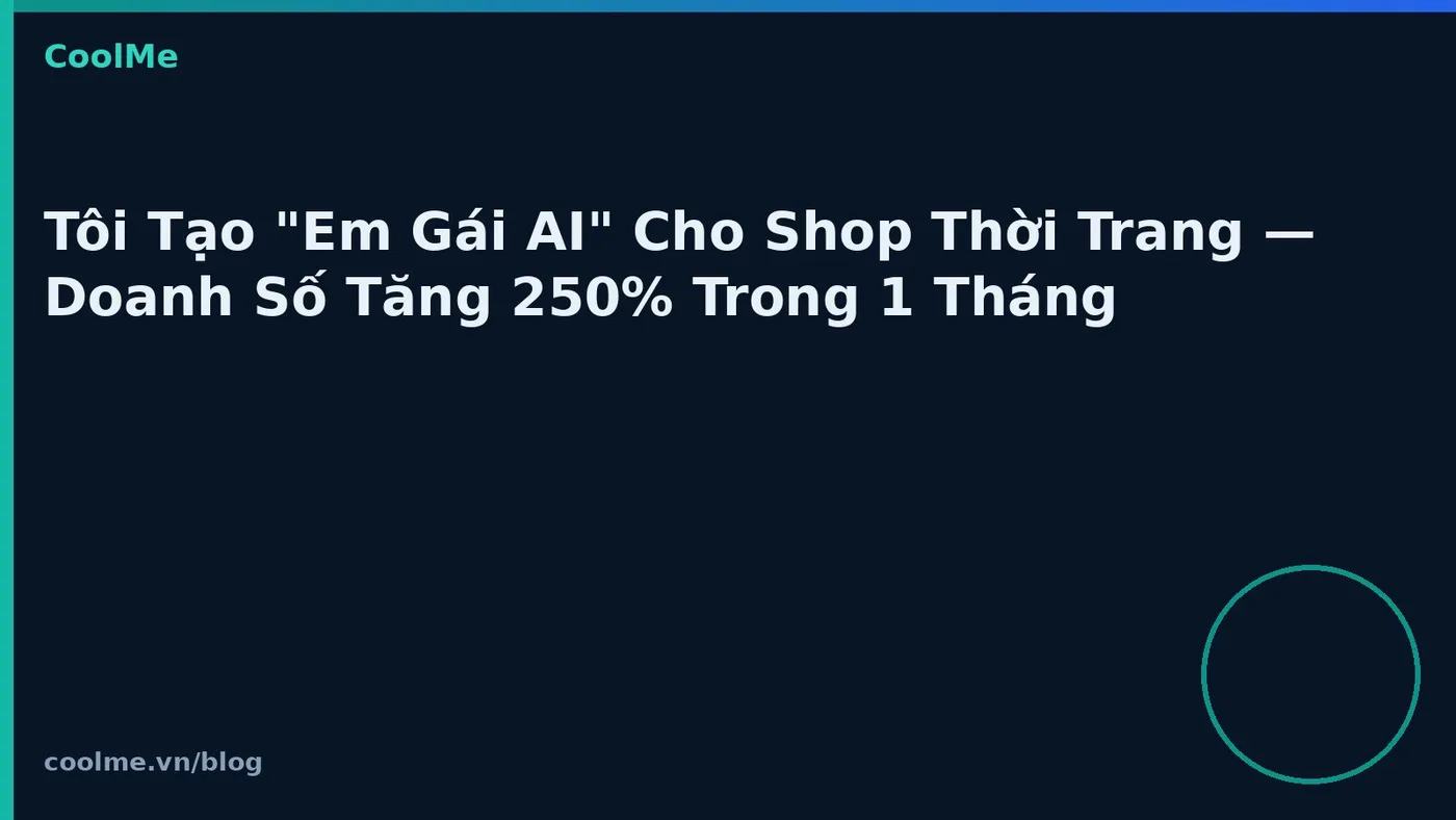 Nhân vật AI cho shop thời trang: tác động doanh số quan sát