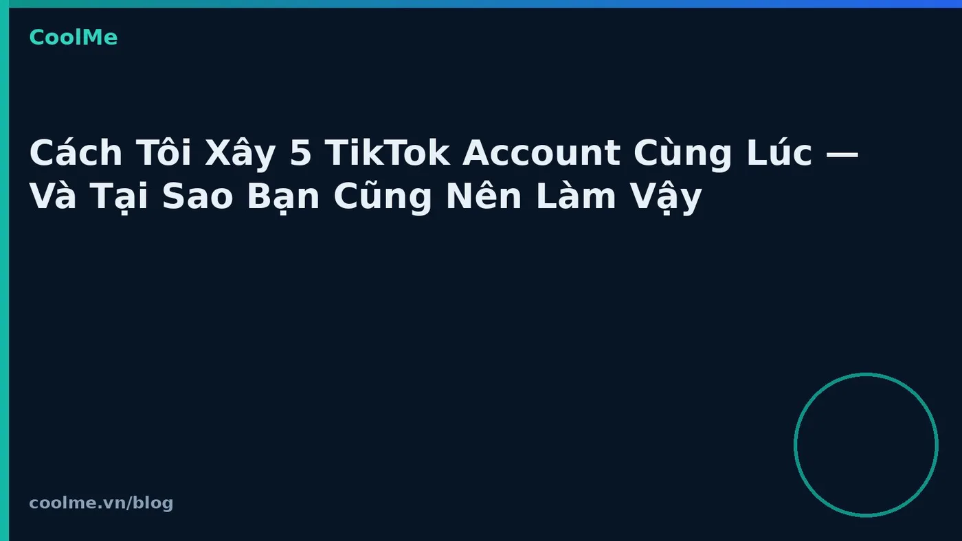 Quản lý nhiều tài khoản TikTok cùng lúc: lợi và rủi ro