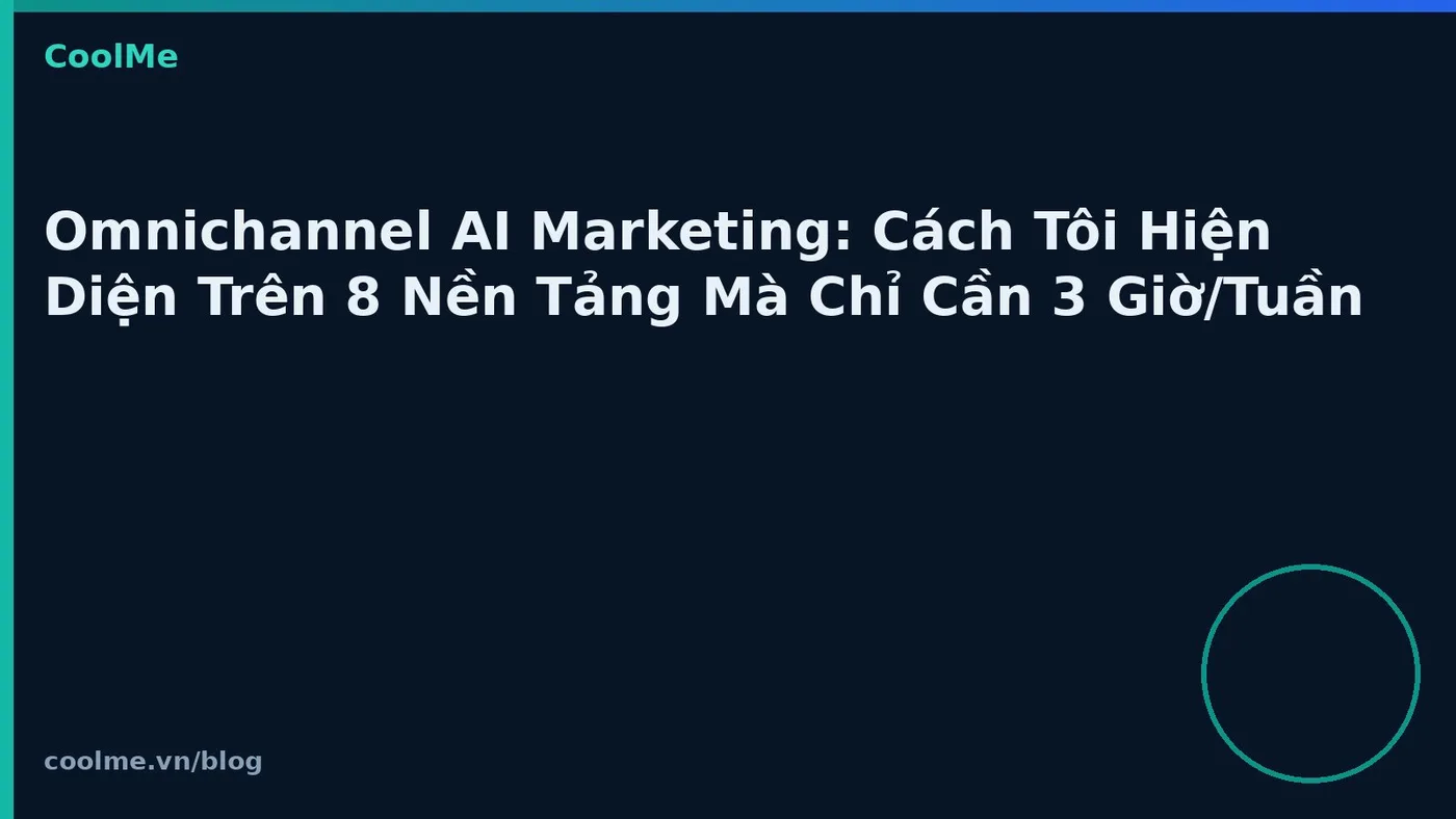 Omnichannel AI marketing trên nhiều nền tảng với ít giờ
