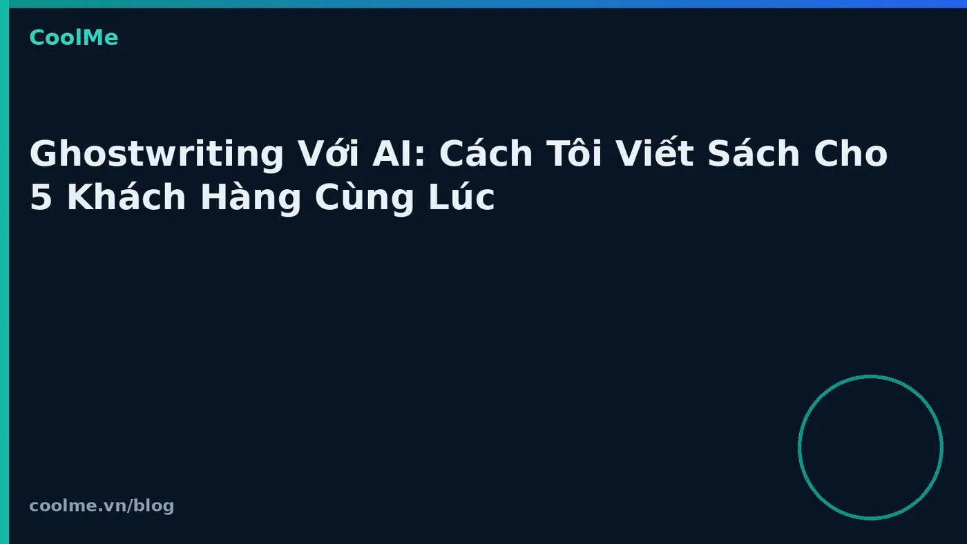 Ghostwriting với AI: phục vụ nhiều khách cùng lúc