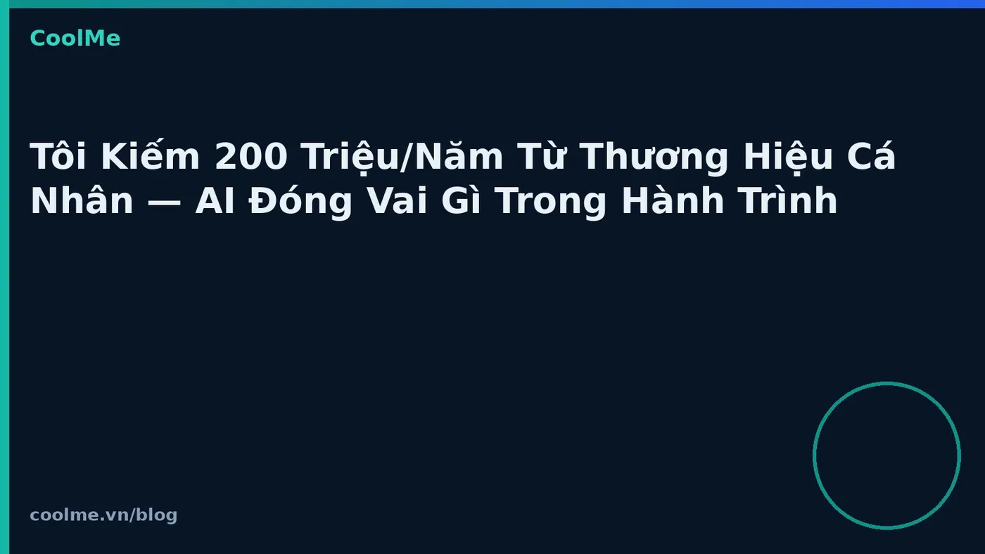 Thương hiệu cá nhân và AI: AI đóng vai trò gì?
