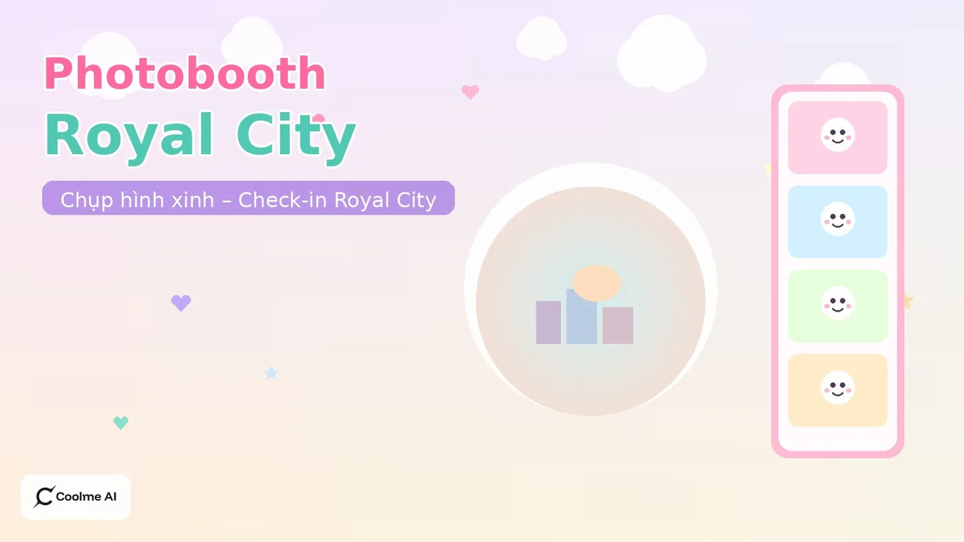 Top photobooth Royal City Thanh Xuân: chụp nhanh, ảnh xinh, dễ thương