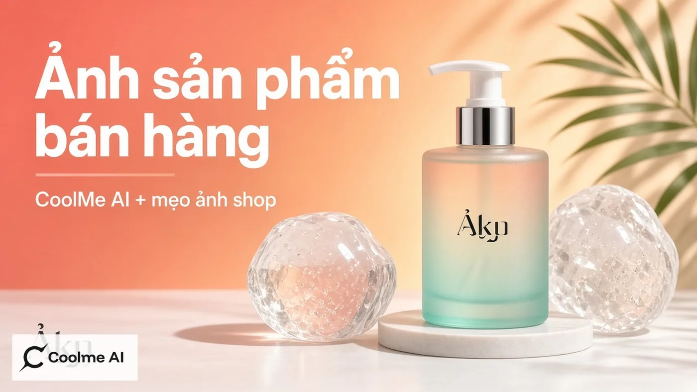 Top app chỉnh ảnh sản phẩm bán hàng: CoolMe AI hỗ trợ shop