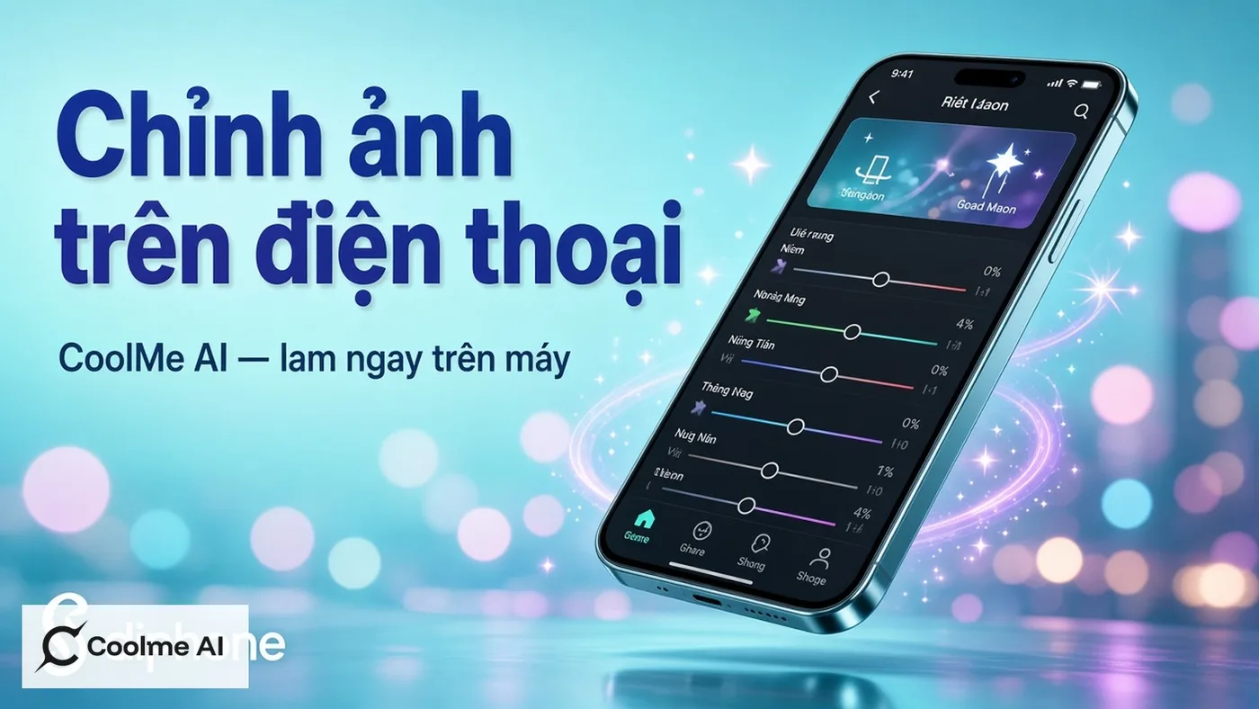 Top app chỉnh ảnh trên điện thoại: CoolMe AI dùng mọi lúc