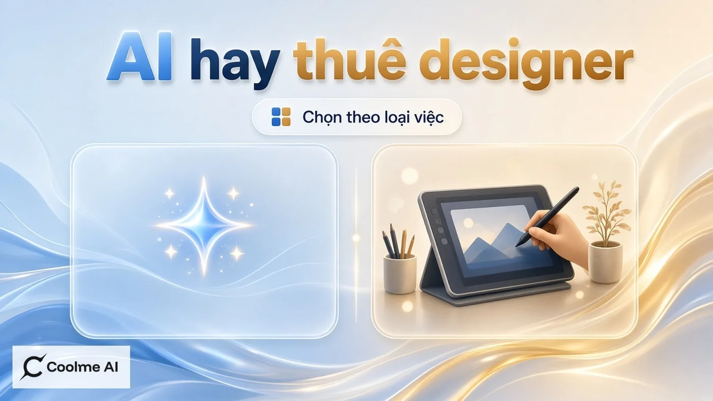 CoolMe AI và thuê designer: shop nhỏ nên chọn cách nào