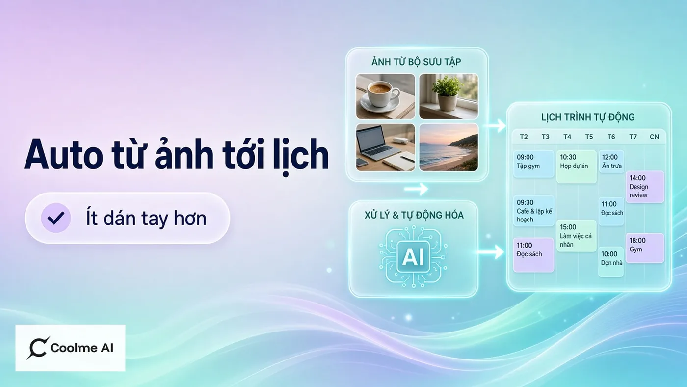 Tự động hoá marketing từ ảnh tới lịch đăng trên CoolMe