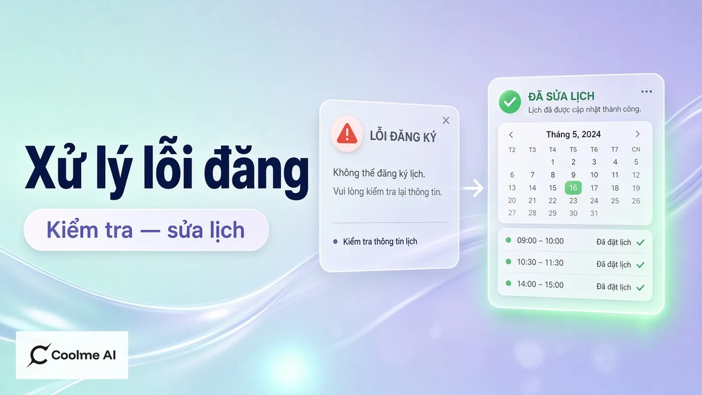 Xử lý lỗi đăng khi tự động hoá marketing với CoolMe Automation