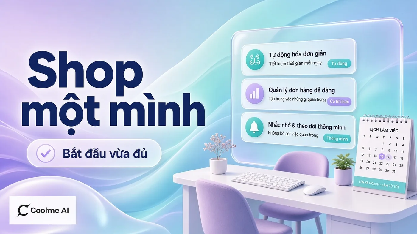 Tự động hoá marketing cho chủ shop một mình: bắt đầu vừa đủ