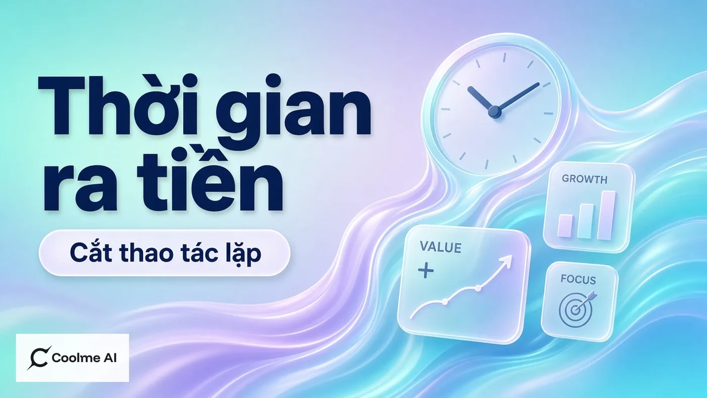 Quy thời gian vận hành ra tiền: chỗ CoolMe Automation cắt được