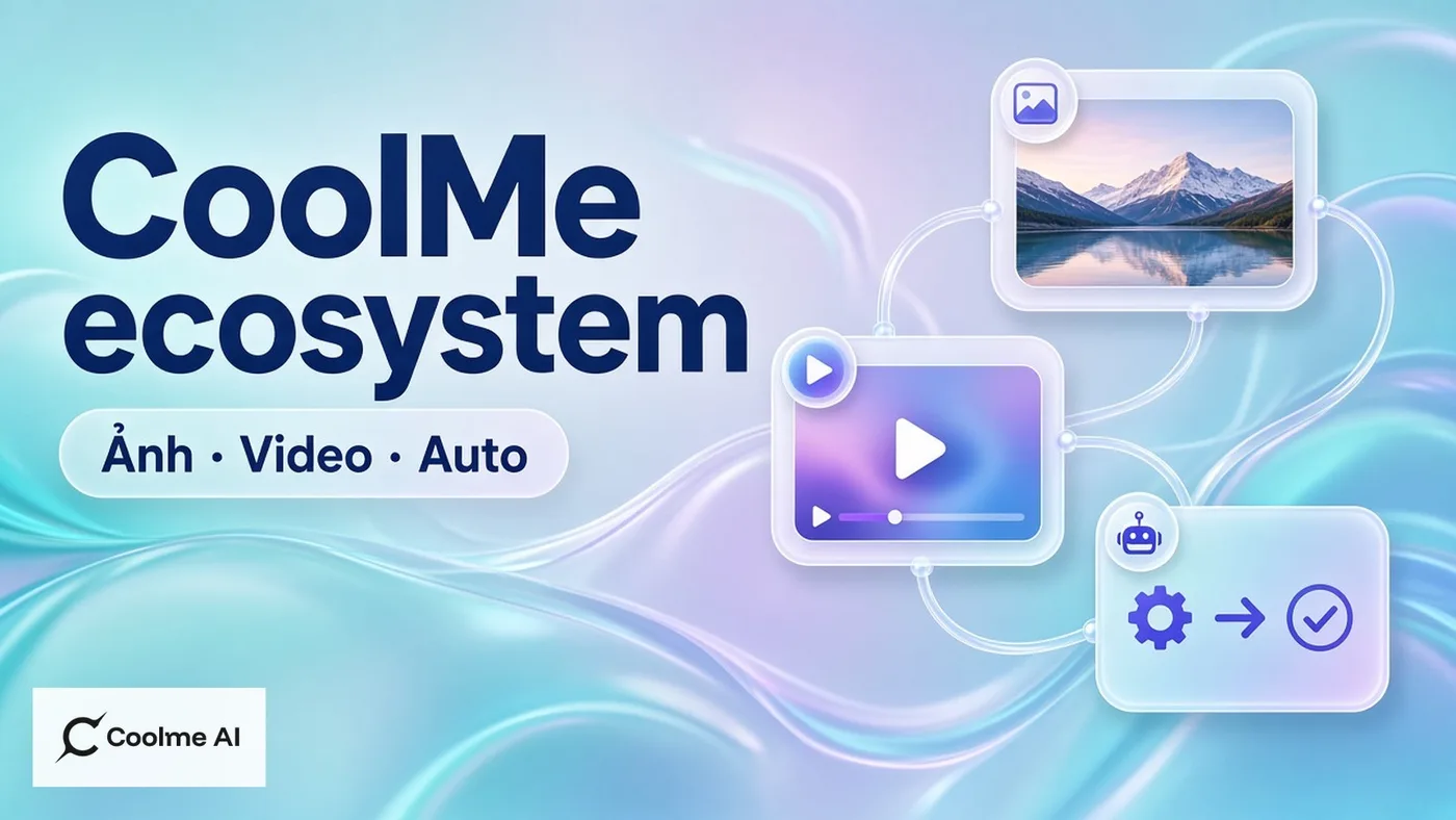 Hệ sinh thái CoolMe: ảnh, video AI và automation đăng bài
