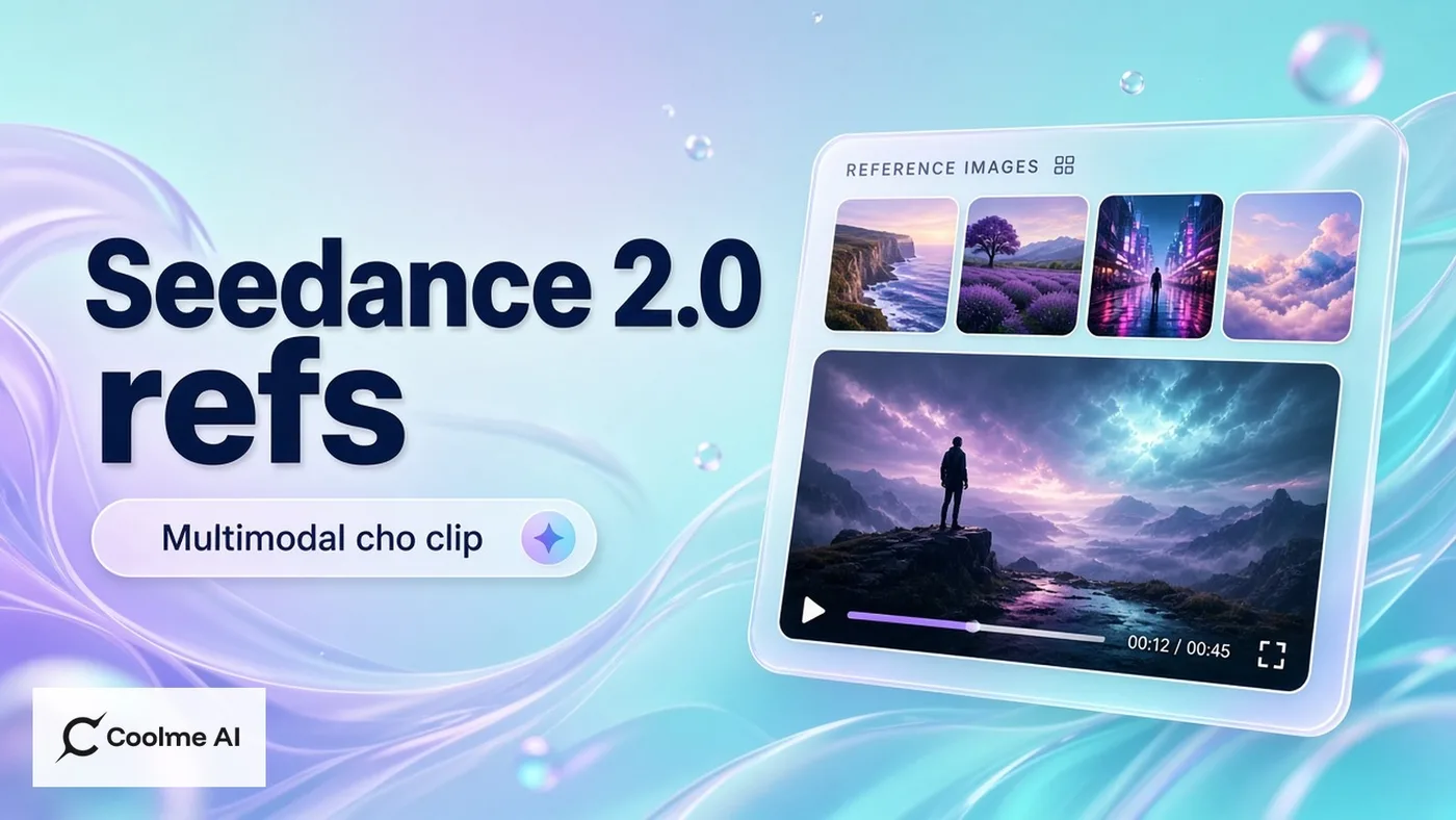 Seedance 2.0 multimodal refs: giữ nhất quán clip sản phẩm trên CoolMe