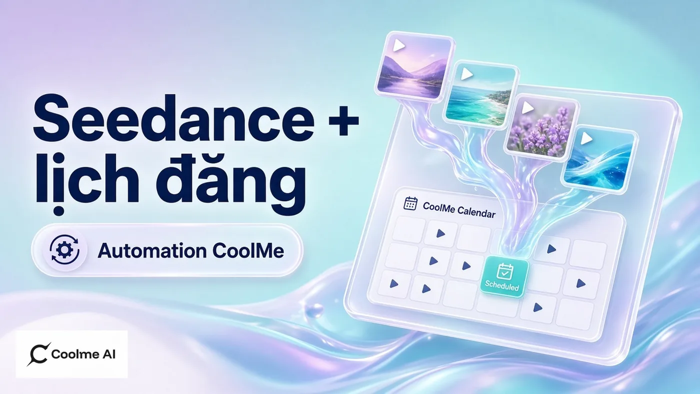 Seedance 2.0 và lịch đăng trên CoolMe Automation: thứ tự đúng