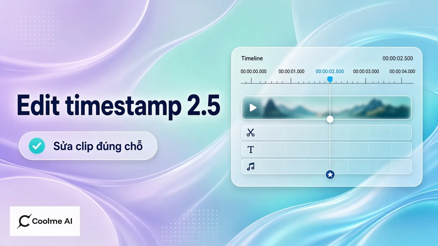 Seedance 2.5 editing/timestamp: chỉnh đoạn cần sửa thay vì gen lại cả clip