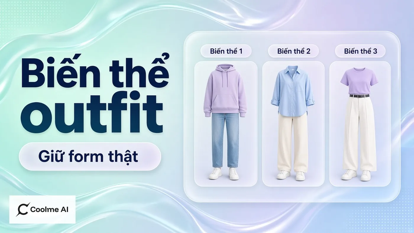 Tạo biến thể outfit bằng AI mà vẫn giữ form thật sản phẩm