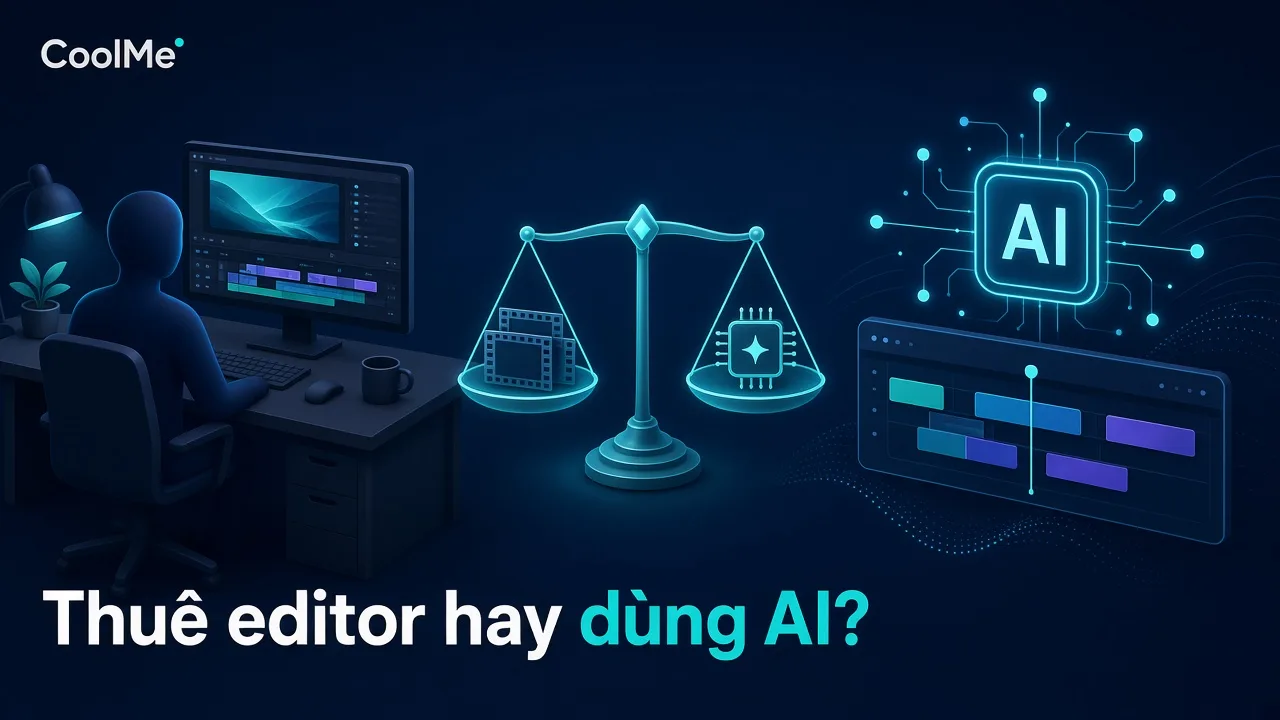 Thuê editor hay dùng AI dựng video: so sánh chi phí, tốc độ và khâu duyệt cho doanh nghiệp