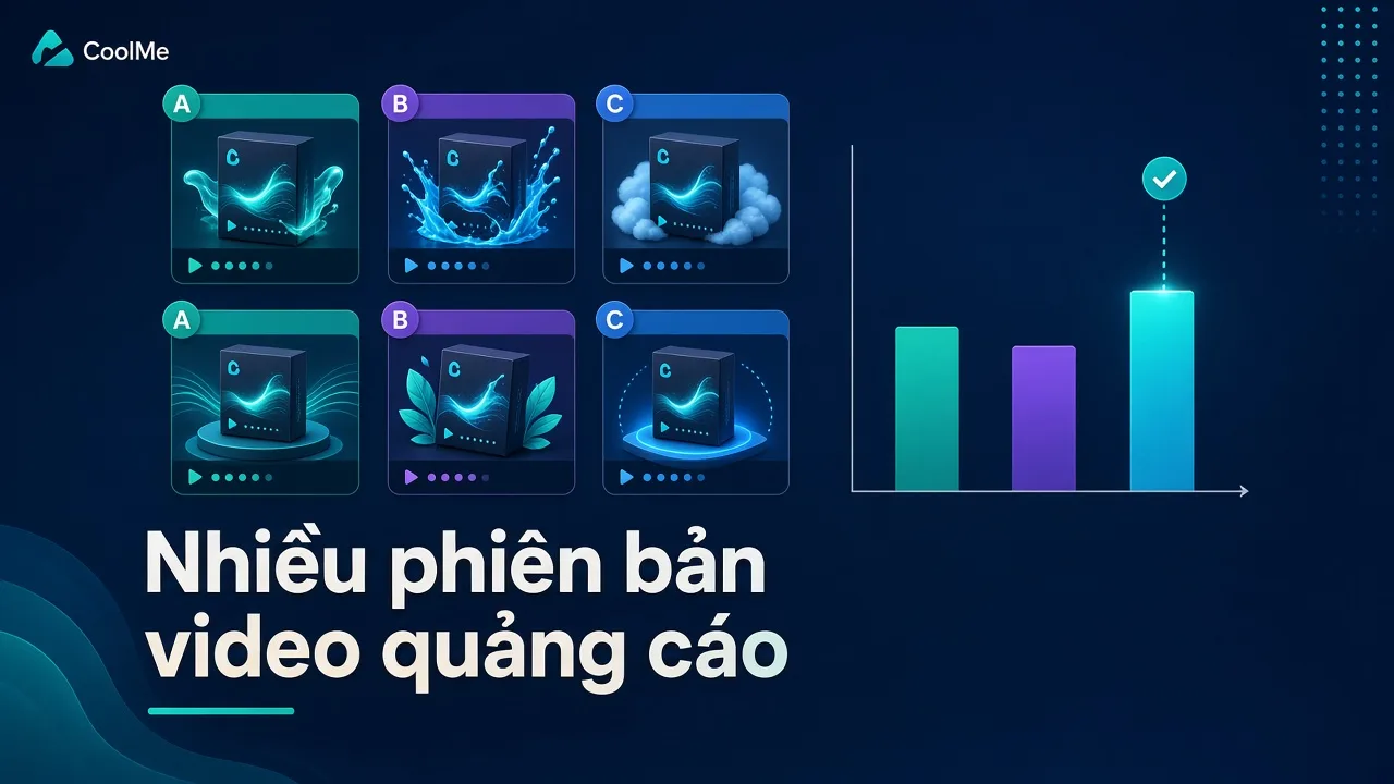 Cách làm nhiều phiên bản video quảng cáo để A/B test mà không phải chờ editor
