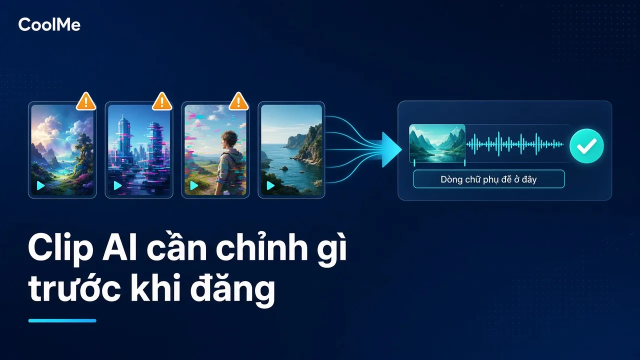 Video tạo bằng AI xong vẫn phải chỉnh gì trong Premiere trước khi đăng
