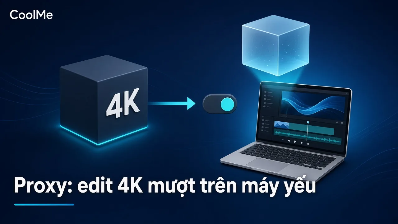 Cách dùng proxy trong Premiere khi máy yếu vẫn phải edit video 4K