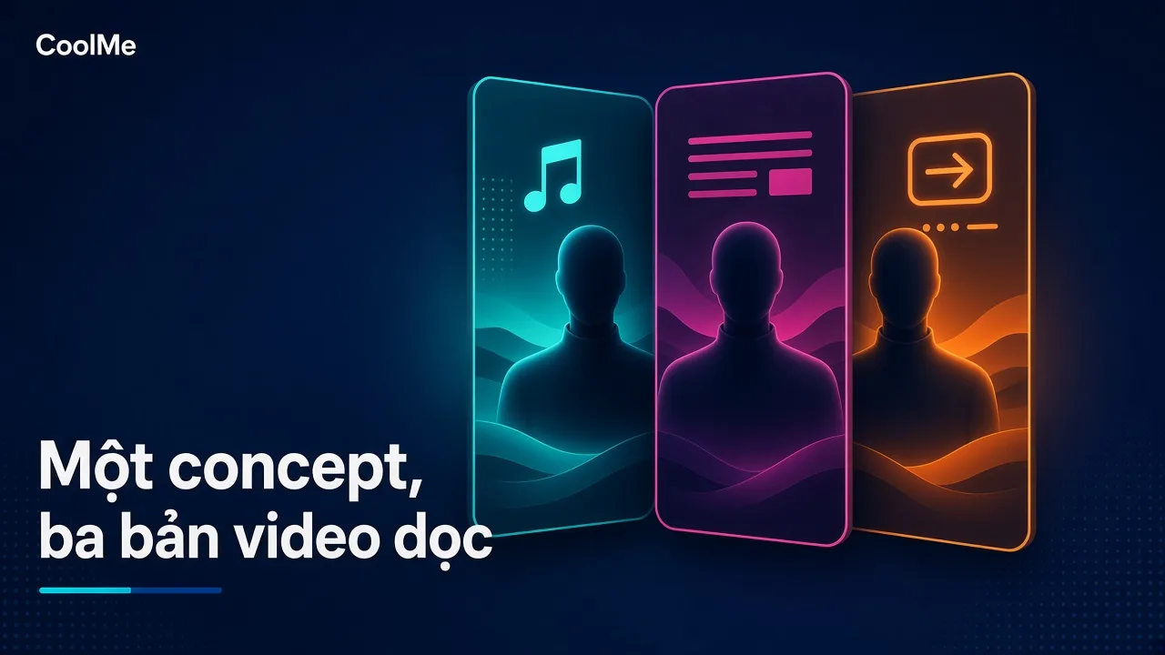 Một concept ra ba phiên bản TikTok, Reels và Shorts: khác nhau ở khâu dựng nào