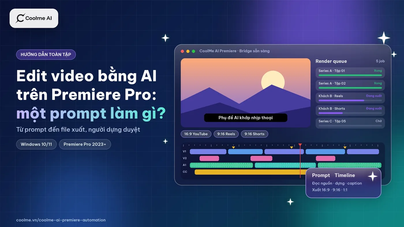 Edit video bằng AI trên Premiere Pro: một prompt làm được gì và việc gì vẫn cần người dựng