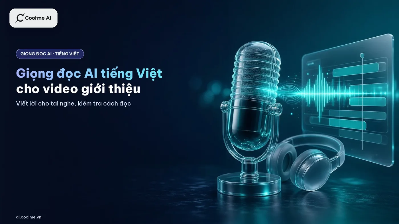 Giọng đọc AI tiếng Việt cho video giới thiệu sản phẩm: viết lời cho tai nghe và kiểm tra cách đọc
