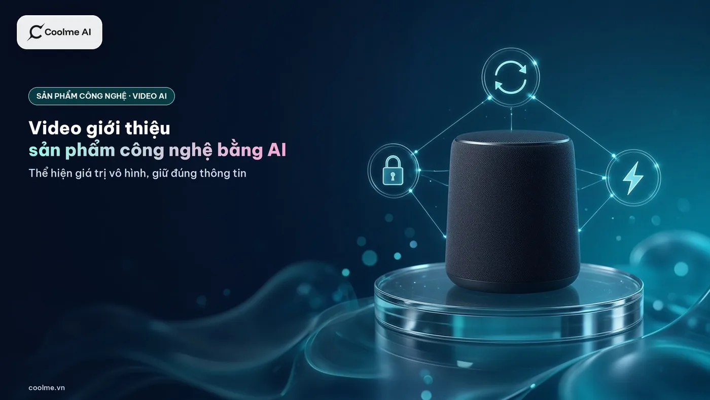 Video giới thiệu sản phẩm công nghệ bằng AI: cách thể hiện thứ khó nhìn thấy mà vẫn đúng thông tin