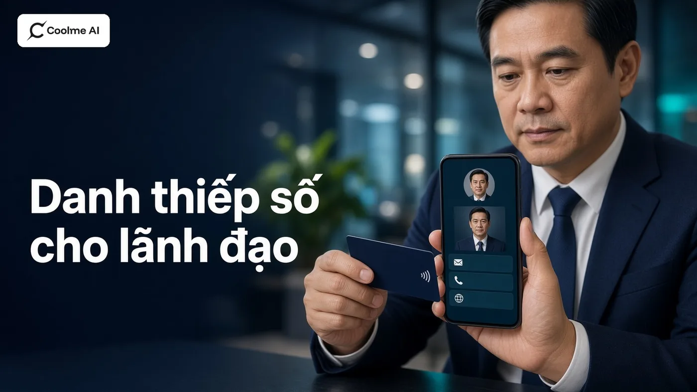 Danh thiếp số cho lãnh đạo doanh nghiệp: bio link, thẻ NFC và cách dùng AI chuẩn bị hồ sơ