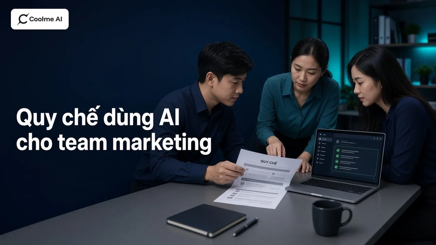 Quy chế dùng AI trong team marketing: 6 điều nên thống nhất trước khi cả nhóm cùng dùng